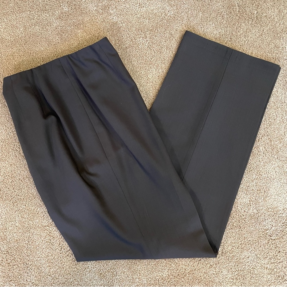 Talbots VNTG Dark Taupe Tan Brown Slacks Trousers Size 16